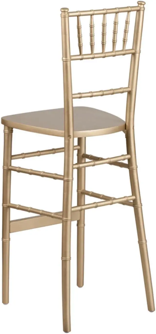 Alt view image 3 of 15 - Flash Furniture HERCULES Series Gold Wood Chiavari Barstool
