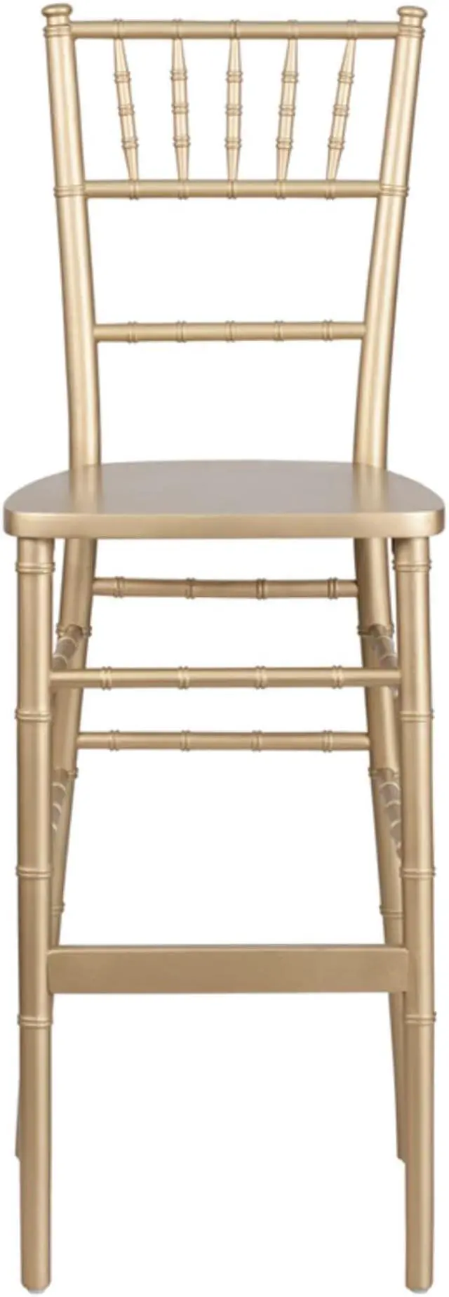 Alt view image 4 of 15 - Flash Furniture HERCULES Series Gold Wood Chiavari Barstool