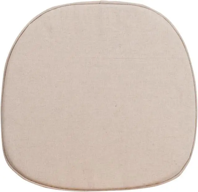 Alt view image 5 of 6 - Cross Back Barstool Burlap Cushion