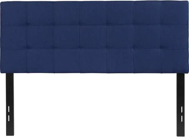 Alt view image 19 of 20 - Bedford Tufted Upholstered Full Size Headboard in Navy Fabric