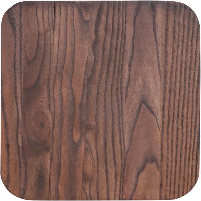 Alt view image 11 of 12 - Rustic Walnut Wood Seat for Colorful Metal Barstools