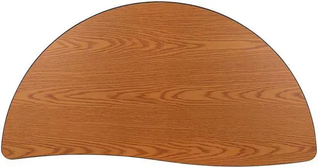 Alt view image 12 of 14 - Mobile 26"W x 60"L Rectangular Wave Flexible Collaborative Grey Laminate Activity Table - Height Adjustable Short Legs