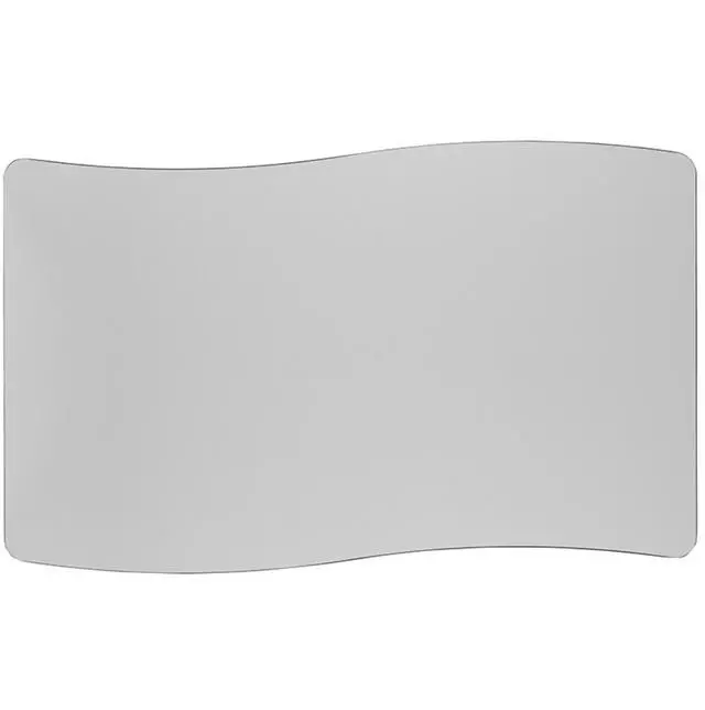 Alt view image 4 of 11 - 28"W x 47.5"L Rectangular Wave Flexible Collaborative Grey Thermal Laminate Activity Table - Height Adjustable Short Legs
