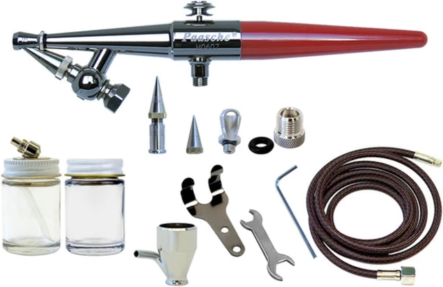 Main image of Single Action Set (.45, .65, & 1.05mm heads) & 1/8"BSP Adapter