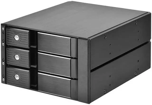Main image of Two 5.25" device bay to three 3.5" SAS-12G / SATA 6Gbit/s trayless hot-swap cage