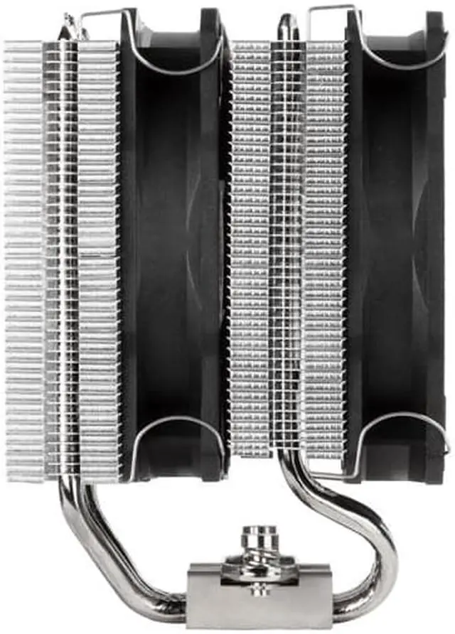 Alt view image 5 of 6 - Dual tower CPU cooler with 6 heat-pipes and dual 120mm ARGB fans