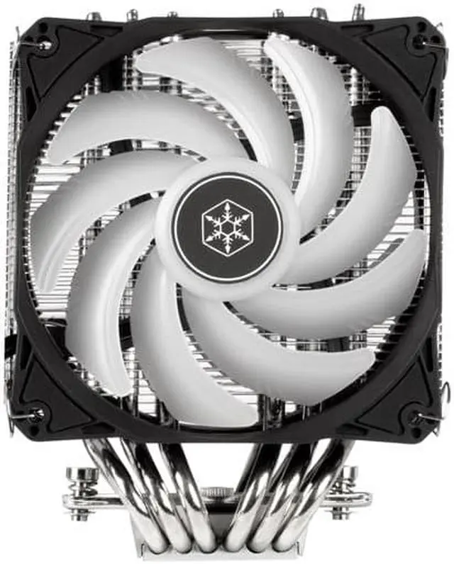 Alt view image 4 of 6 - Dual tower CPU cooler with 6 heat-pipes and dual 120mm ARGB fans