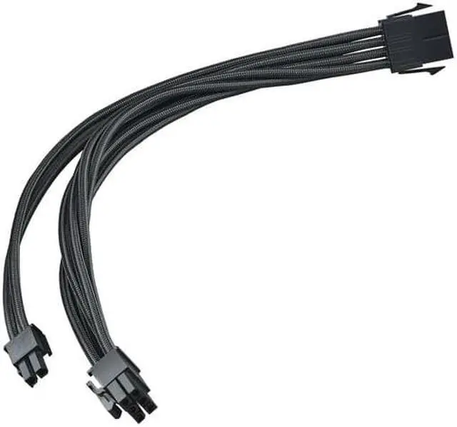 Alt view image 2 of 6 - Super flexible PSU extension cables, 1 x PCIe 8pin (6+2)