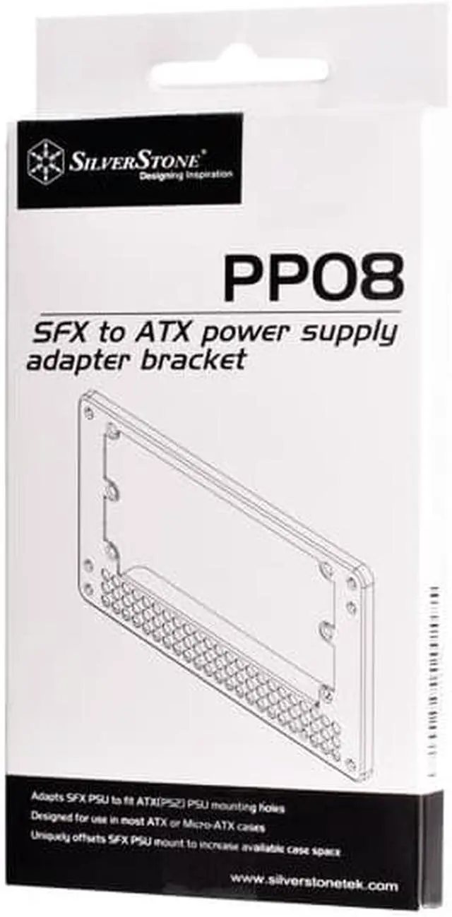 Alt view image 6 of 6 - PP08W SFX to ATX Power Supply Adapter Bracket
