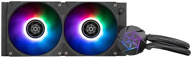 Alt view image 2 of 6 - SilverStone VIDA 240 Slim High Performance Slim All-In-One Liquid Cooler - Supports Intel LGA 1851/1700 and AMD AM5/AM4