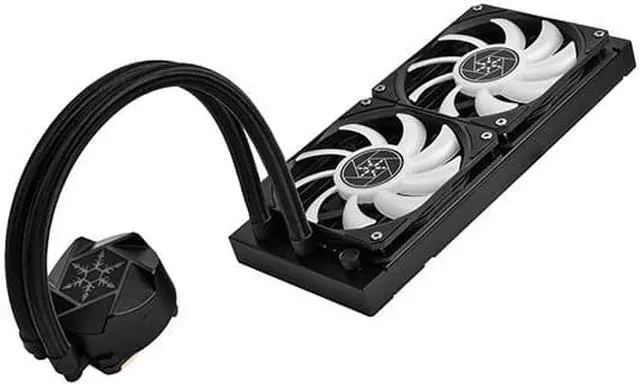Alt view image 4 of 6 - SilverStone VIDA 240 Slim High Performance Slim All-In-One Liquid Cooler - Supports Intel LGA 1851/1700 and AMD AM5/AM4