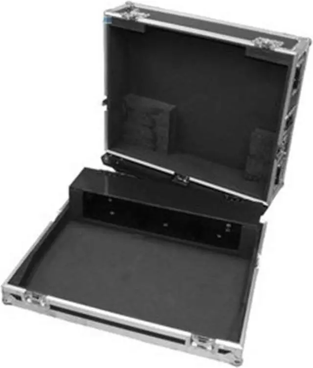 Alt view image 3 of 11 - Deejay LED TBHX32DOGHOUSEW Fly Drive Case for Behringer X32 Digital Mixer with Wheels, Black