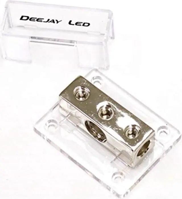 Main image of One 0 Gauge TO two 4 Gauge Main Power Distribution Terminal Block