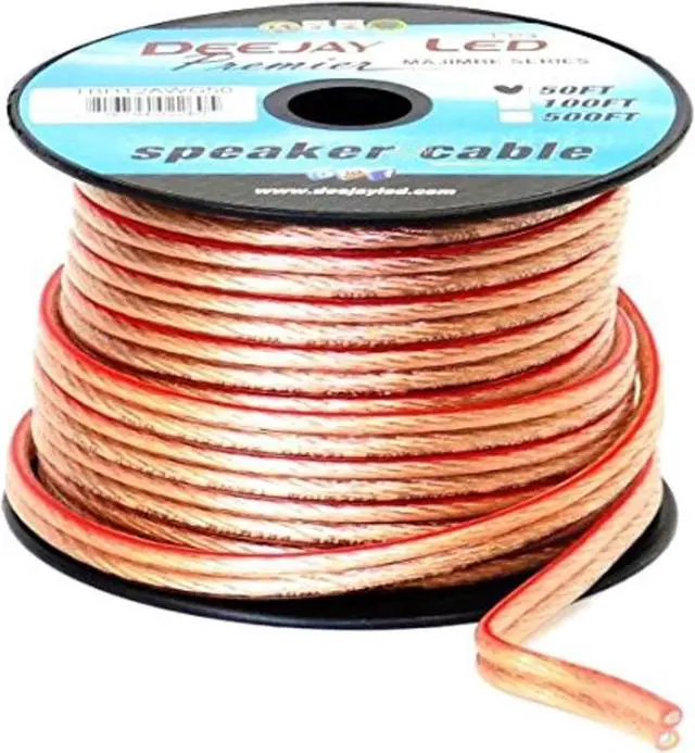 Alt view image 2 of 4 - DEEJAY LED TBH12AWG50 12Ga 50Speaker Wire Spool