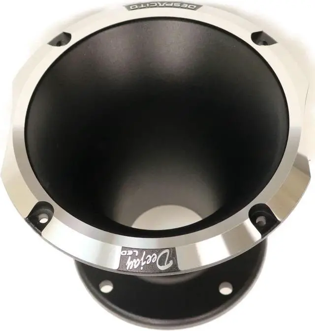 Main image of Circular Despacito Aluminum Bolt-on High Frequency Horn Flare BLACK with2-in Throat