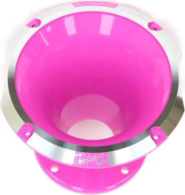 Main image of Circular Despacito Aluminum Bolt-on High Frequency Horn Flare PINK with2-in Throat