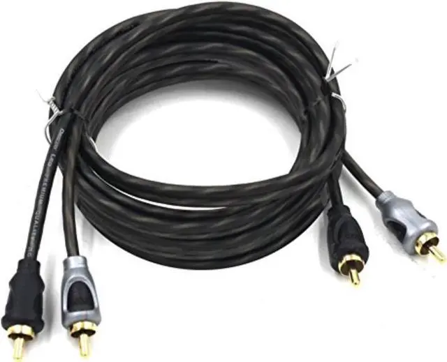 Main image of 12 Foot RCA TO RCA Stereo Patch Cable Copper Conductors