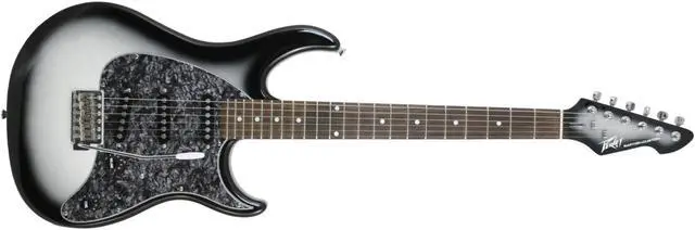 Main image of The Raptor Custom combines classic looks withspot-on tone! The Patent Pending PowerPlateis a new innovation from Peavey that increases sustain while virtually eliminating dead spots on the fretboard