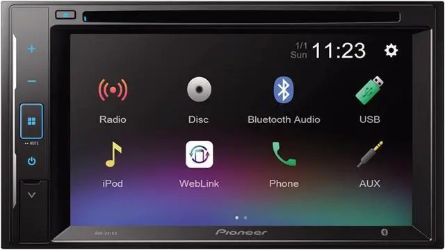Alt view image 6 of 11 - Pioneer AVH-240EX 6.2" Resistive Glass Touchscreen Bluetooth DVD Receiver