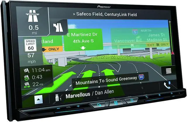 Alt view image 7 of 9 - Pioneer AVIC-W8600NEX 7" 2-DIN Car Stereo Navigation Receiver w/ CD/DVD Player