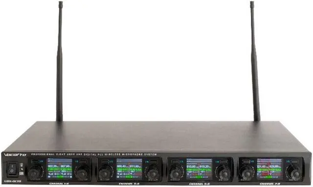 Alt view image 2 of 7 - VOCOPRO | UDX-OCTO  Professional Eight-User Digital PLL Wireless Microphone Receiver with "Mic-on-chip" Technology