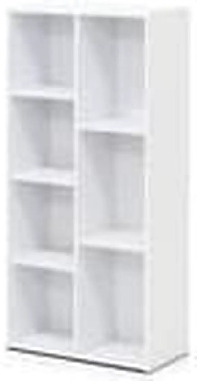 Alt view image 8 of 8 - Furinno 11048 7-Cube Reversible Open Shelf, White