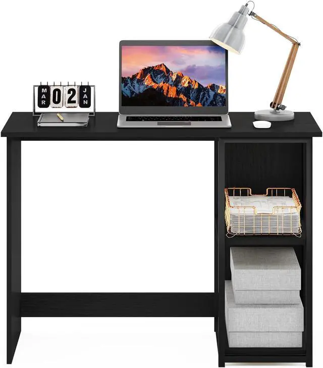Alt view image 5 of 6 - Furinno Camnus Modern Living Computer Desk 40 Inch, Americano/Black