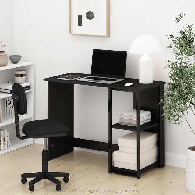Alt view image 6 of 6 - Furinno Camnus Modern Living Computer Desk 40 Inch, Americano/Black