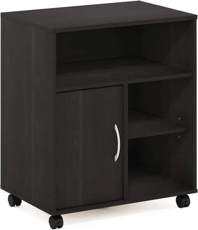 Main image of Furinno Econ Home Office Under Desk Printer Holder with Wheels, Espresso