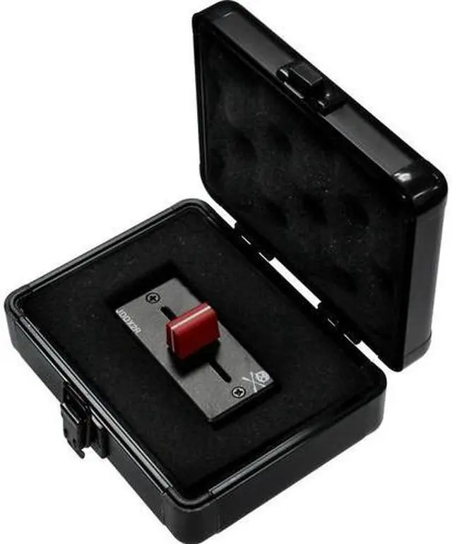 Alt view image 8 of 13 - KROM COMPACT UTILITY ACCESSORY CASE IN BLACK WITH CUSTOMIZABLE INTERIOR DICED FOAM - FITS UP TO TWO PORTABLE DJ FADERS - 5" X 3" X 1.5" INTERIOR