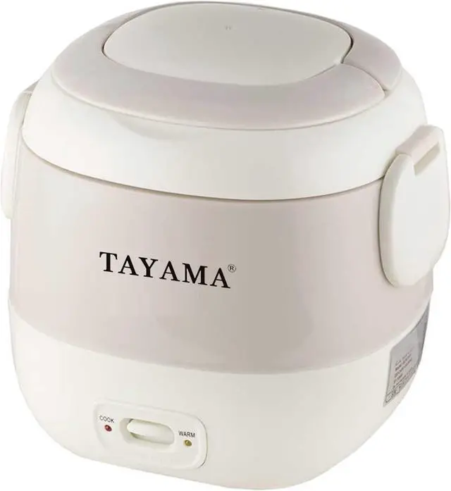 Alt view image 3 of 7 - Tayama TMRC-03 1.5 Cup Portable Mini Rice Cooker, White
