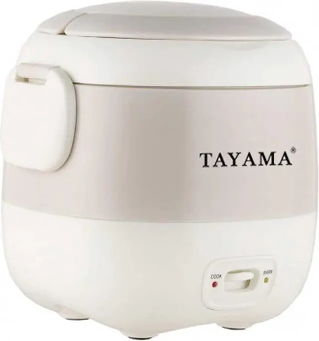 Alt view image 4 of 7 - Tayama TMRC-03 1.5 Cup Portable Mini Rice Cooker, White