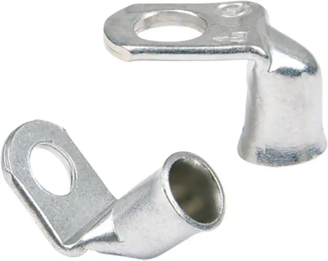 Alt view image 2 of 8 - Ancor 90&deg Tinned Copper Lug #2/0 - 3/8" - 2-Piece