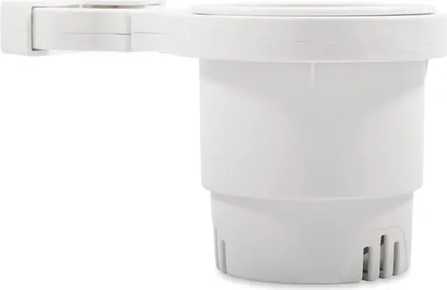 Alt view image 4 of 5 - CAMCO RAIL MOUNTED CUP HOLDER SMALL CLAMP WHITE