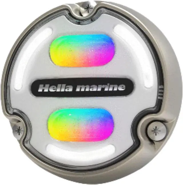 Main image of Hella Marine Apelo A2 RGB Underwater Light - 3000 Lumens - Bronze Housing - White Lens w/Edge Light
