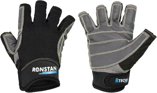 Alt view image 4 of 5 - RONSTAN STICKY RACE GLOVE BLACK L