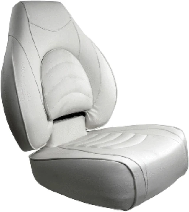 Alt view image 6 of 11 - Springfield Marine 1780238 Deluxe Fish Pro High Back Seat - White