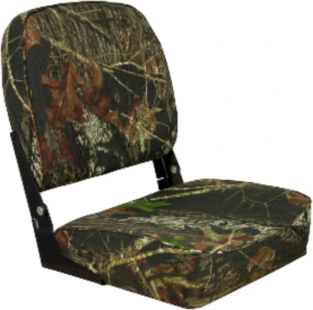 Alt view image 4 of 6 - Springfield Marine 1040626 Low Back Folding Seat - Mossy Oak Break-Up