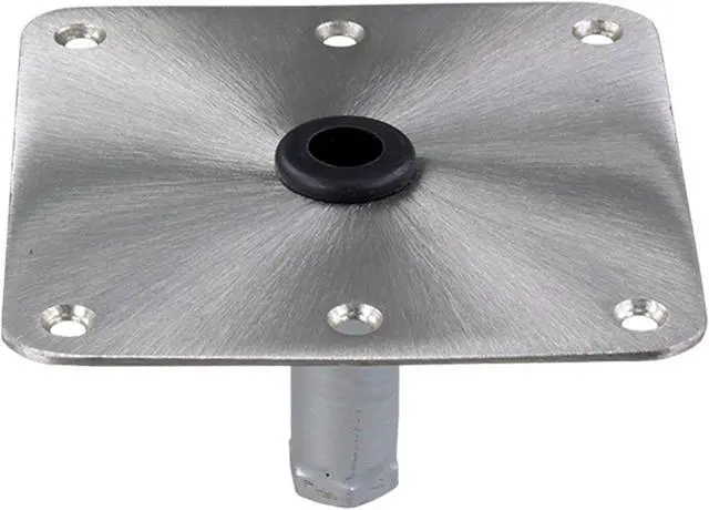 Alt view image 2 of 4 - Springfield KingPin&trade 7" x 7" Stainless Steel Square Base (Threaded)