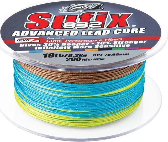 Alt view image 2 of 5 - Sufix 832 Advanced Lead Core - 18lb - 10-Color Metered - 200 yds