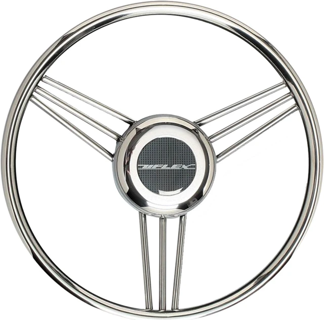 Alt view image 5 of 8 - Ultraflex V27 Non-Magnetic Stainless Steel Steering Wheel