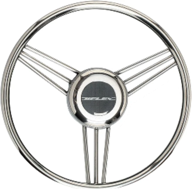Alt view image 4 of 8 - Ultraflex V27 Non-Magnetic Stainless Steel Steering Wheel