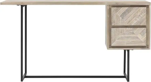 Alt view image 3 of 8 - Peridot 2 Drawer Desk in Natural Acacia Wood