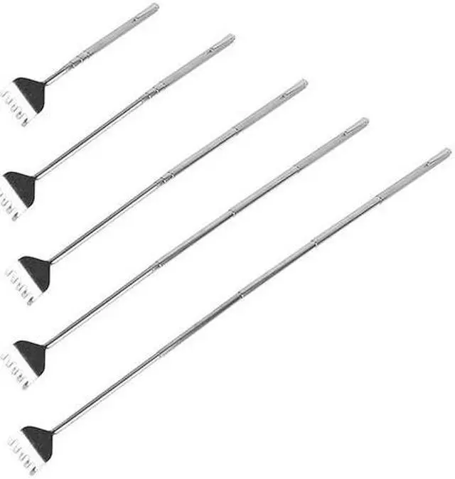 Alt view image 6 of 6 - 3pcs 20" Telescopic Back Scratcher Stainless Steel Extendable Bear Eagle Claw Massager