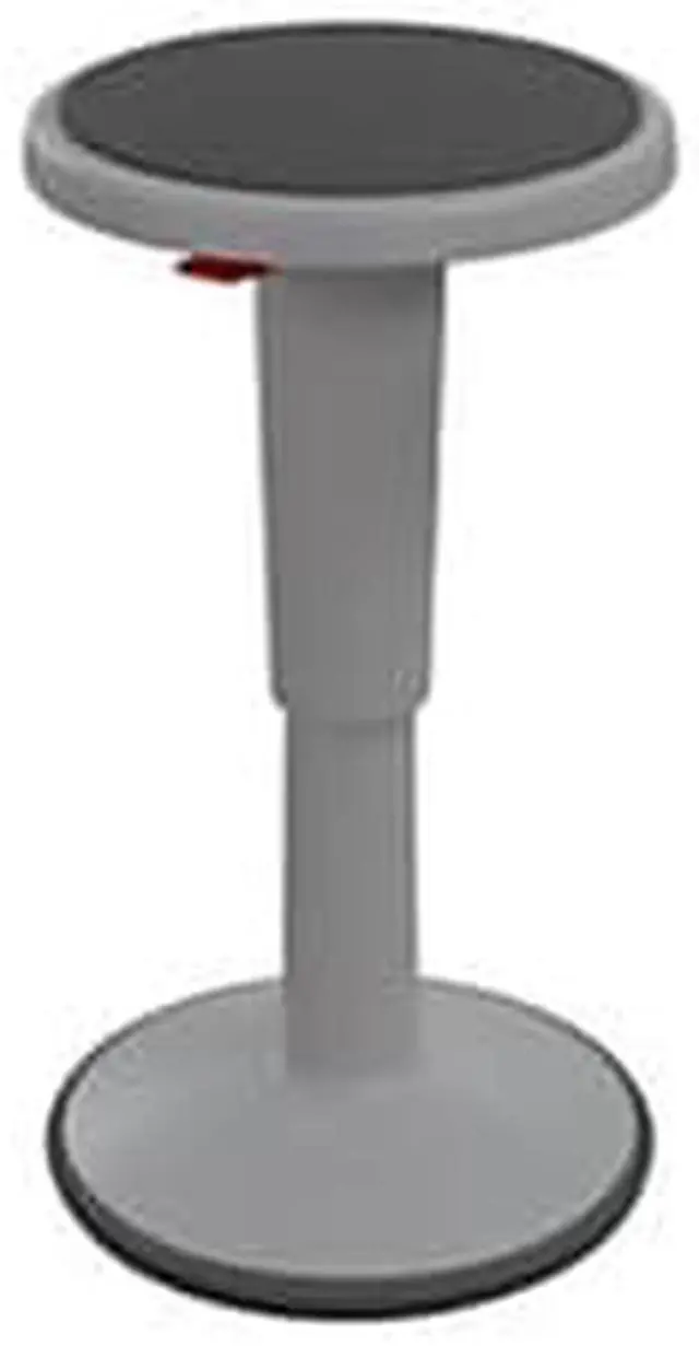 Alt view image 3 of 5 - MooreCo Hierarchy Height Adjustable Active Grow Stool, 14"  18"H X 13"W X 13"D, Gray Color (50960-GRAY)