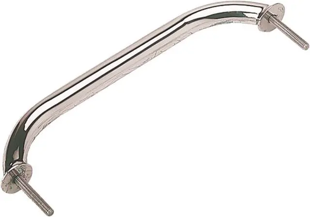 Alt view image 3 of 4 - Stainless Steel Stud Mount Flanged Hand Rail w/Mounting Flange - 18" [254218-1]
