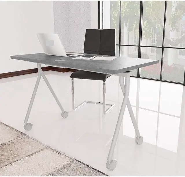 Alt view image 4 of 4 - Boss 36 Inch Flip Top Training Table, Driftwood