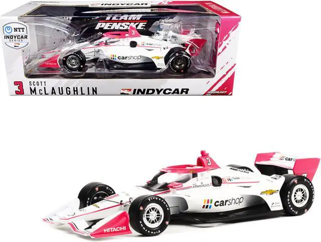 Alt view image 2 of 5 - Dallara IndyCar #3 Scott McLaughlin "CarShop" Team Penske (Road Course Configuration) "NTT IndyCar Series" (2021) 1/18 Diecast Model Car by Greenlight