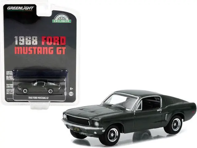 Alt view image 3 of 6 - 1968 Ford Mustang GT Fastback Highland Green Metallic "Hobby Exclusive" 1/64 Diecast Model Car by Greenlight