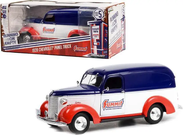 Alt view image 2 of 8 - 1939 Chevrolet Panel Truck "Summit Racing Equipment" "Running on Empty" Series 5 1/24 Diecast Model by Greenlight